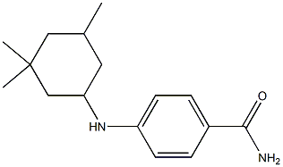 4-[(3,3,5-trimethylcyclohexyl)amino]benzamide Struktur