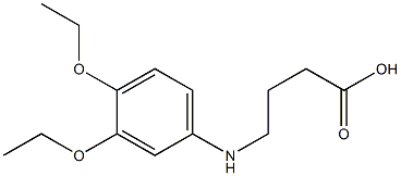 4-[(3,4-diethoxyphenyl)amino]butanoic acid Struktur