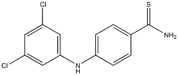 4-[(3,5-dichlorophenyl)amino]benzene-1-carbothioamide Struktur