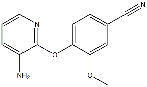 4-[(3-aminopyridin-2-yl)oxy]-3-methoxybenzonitrile Struktur