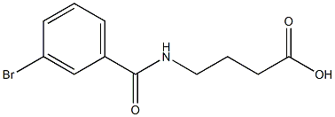 4-[(3-bromobenzoyl)amino]butanoic acid Struktur