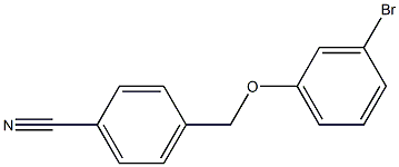 4-[(3-bromophenoxy)methyl]benzonitrile Struktur