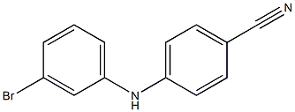 4-[(3-bromophenyl)amino]benzonitrile Struktur