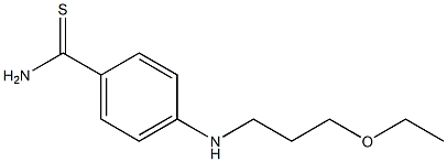 4-[(3-ethoxypropyl)amino]benzene-1-carbothioamide Struktur