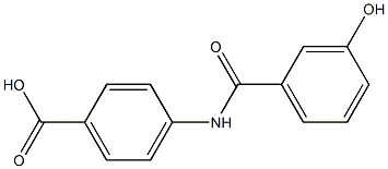 4-[(3-hydroxybenzoyl)amino]benzoic acid Struktur