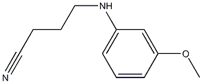 4-[(3-methoxyphenyl)amino]butanenitrile Struktur