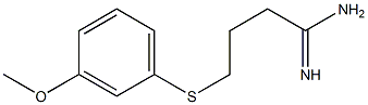 4-[(3-methoxyphenyl)sulfanyl]butanimidamide Struktur