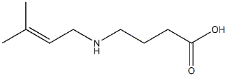 4-[(3-methylbut-2-enyl)amino]butanoic acid Struktur