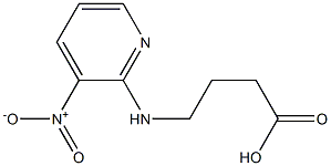 4-[(3-nitropyridin-2-yl)amino]butanoic acid Struktur