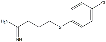 4-[(4-chlorophenyl)sulfanyl]butanimidamide Struktur