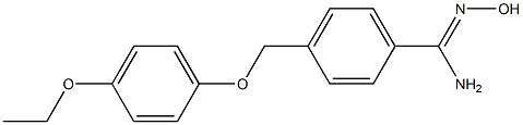 4-[(4-ethoxyphenoxy)methyl]-N'-hydroxybenzenecarboximidamide Struktur