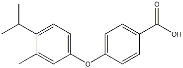 4-[3-methyl-4-(propan-2-yl)phenoxy]benzoic acid Struktur