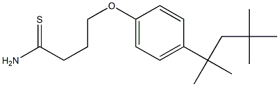 4-[4-(2,4,4-trimethylpentan-2-yl)phenoxy]butanethioamide Struktur