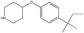 4-[4-(2-methylbutan-2-yl)phenoxy]piperidine Struktur