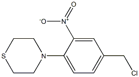 4-[4-(chloromethyl)-2-nitrophenyl]thiomorpholine Struktur