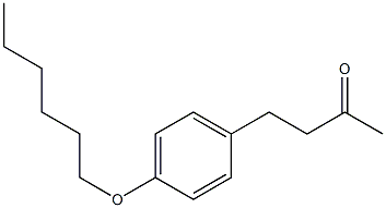 4-[4-(hexyloxy)phenyl]butan-2-one Struktur