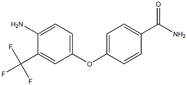 4-[4-amino-3-(trifluoromethyl)phenoxy]benzamide Struktur