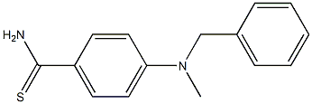 4-[benzyl(methyl)amino]benzene-1-carbothioamide Struktur