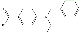 4-[benzyl(propan-2-yl)amino]benzoic acid Struktur