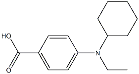 4-[cyclohexyl(ethyl)amino]benzoic acid Struktur