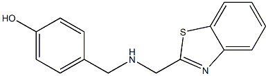 4-{[(1,3-benzothiazol-2-ylmethyl)amino]methyl}phenol Struktur