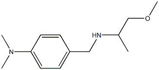 4-{[(1-methoxypropan-2-yl)amino]methyl}-N,N-dimethylaniline Struktur