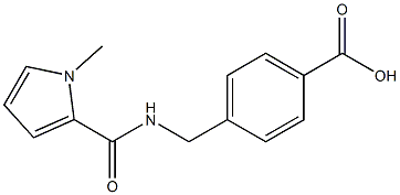 4-{[(1-methyl-1H-pyrrol-2-yl)formamido]methyl}benzoic acid Struktur