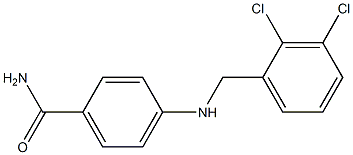 4-{[(2,3-dichlorophenyl)methyl]amino}benzamide Struktur