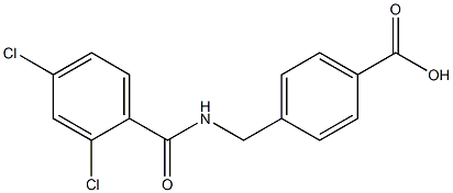 4-{[(2,4-dichlorophenyl)formamido]methyl}benzoic acid Struktur