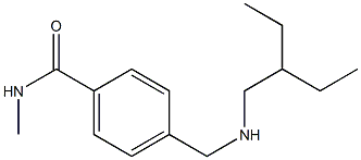 4-{[(2-ethylbutyl)amino]methyl}-N-methylbenzamide Struktur