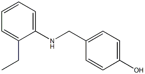 4-{[(2-ethylphenyl)amino]methyl}phenol Struktur