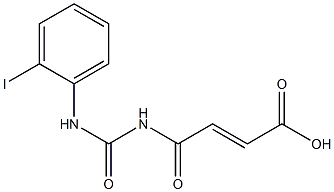 4-{[(2-iodophenyl)carbamoyl]amino}-4-oxobut-2-enoic acid Struktur