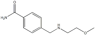 4-{[(2-methoxyethyl)amino]methyl}benzamide Struktur