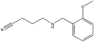 4-{[(2-methoxyphenyl)methyl]amino}butanenitrile Struktur