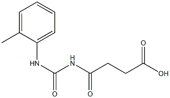 4-{[(2-methylphenyl)carbamoyl]amino}-4-oxobutanoic acid Struktur