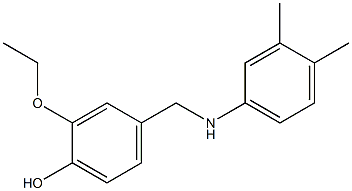 4-{[(3,4-dimethylphenyl)amino]methyl}-2-ethoxyphenol Struktur