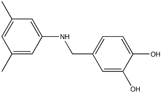 4-{[(3,5-dimethylphenyl)amino]methyl}benzene-1,2-diol Struktur