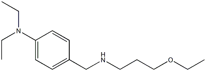 4-{[(3-ethoxypropyl)amino]methyl}-N,N-diethylaniline Struktur