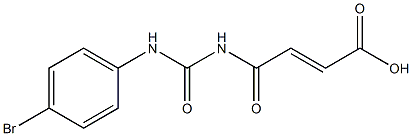 4-{[(4-bromophenyl)carbamoyl]amino}-4-oxobut-2-enoic acid Struktur