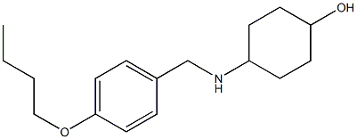 4-{[(4-butoxyphenyl)methyl]amino}cyclohexan-1-ol Struktur