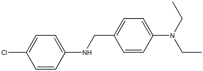 4-{[(4-chlorophenyl)amino]methyl}-N,N-diethylaniline Struktur