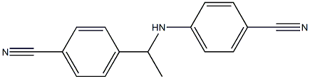 4-{1-[(4-cyanophenyl)amino]ethyl}benzonitrile Struktur