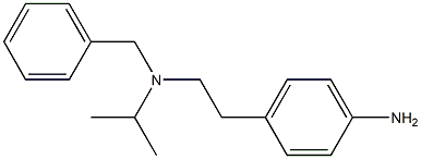 4-{2-[benzyl(propan-2-yl)amino]ethyl}aniline Struktur