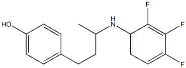 4-{3-[(2,3,4-trifluorophenyl)amino]butyl}phenol Struktur