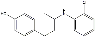 4-{3-[(2-chlorophenyl)amino]butyl}phenol Struktur