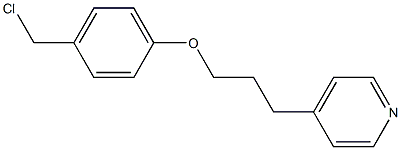 4-{3-[4-(chloromethyl)phenoxy]propyl}pyridine Struktur