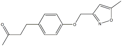 4-{4-[(5-methyl-1,2-oxazol-3-yl)methoxy]phenyl}butan-2-one Struktur