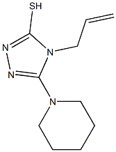 4-allyl-5-piperidin-1-yl-4H-1,2,4-triazole-3-thiol Struktur