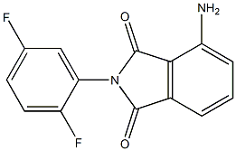 4-amino-2-(2,5-difluorophenyl)-2,3-dihydro-1H-isoindole-1,3-dione Struktur