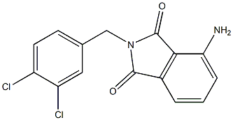 4-amino-2-[(3,4-dichlorophenyl)methyl]-2,3-dihydro-1H-isoindole-1,3-dione Struktur